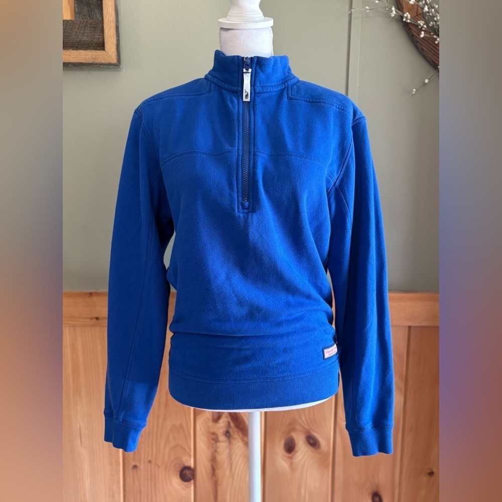 Vineyard Vines Men's Royal Blue Quarter Zip Sweater size XS